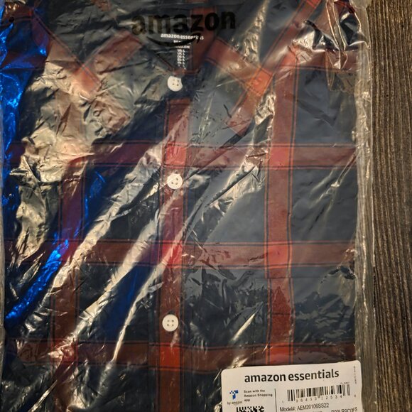 2-Pack NWT Men's Flannel Shirts - Large Plaid Button Down Bundle - Picture 6 of 6